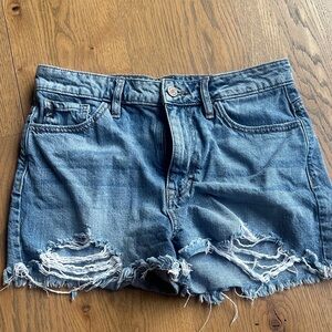 KanCan Blue Distressed Jean Shorts size Medium